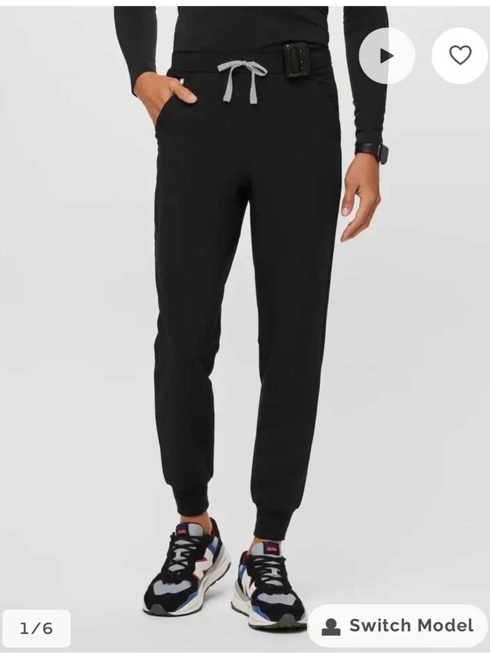 Figs Black Tansen Jogger Scrub Pants Small